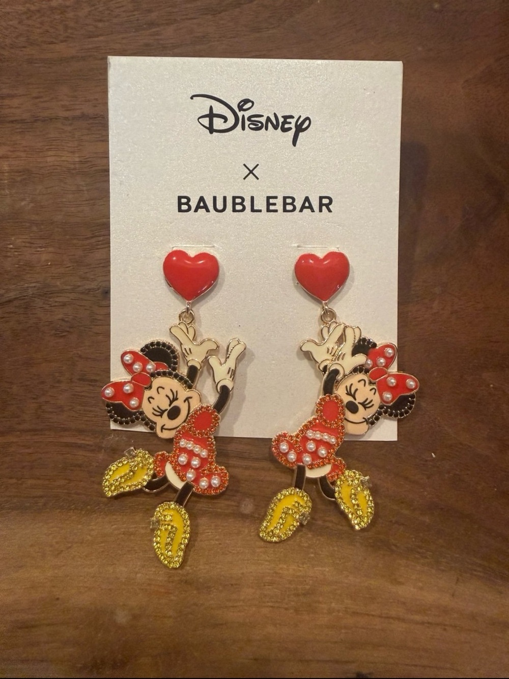 Disney x Baublebar Minnie Mouse Drop Earrings